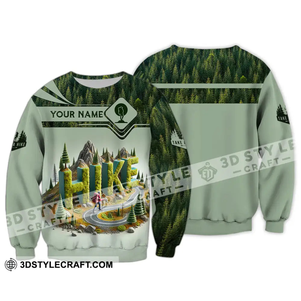 Unisex Shirt Custom Name Hiking Lover Gift Long Sleeve / S T-Shirt