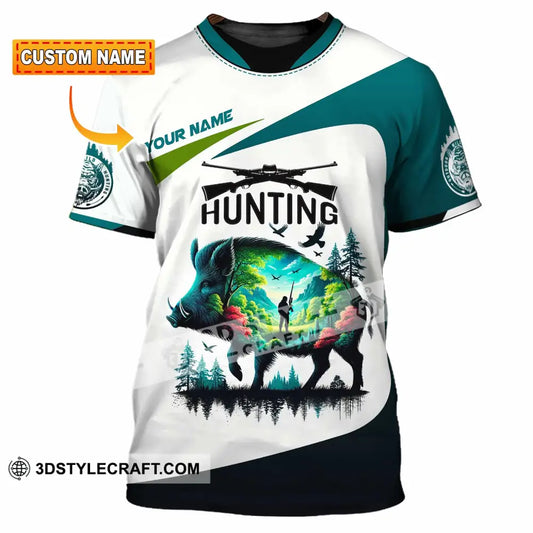 Unisex Shirt Custom Name Hunter Hoodie Polo Long Sleeve T-Shirt