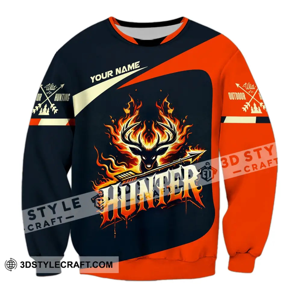 Unisex Shirt Custom Name Hunter Polo Long Sleeve / S T-Shirt