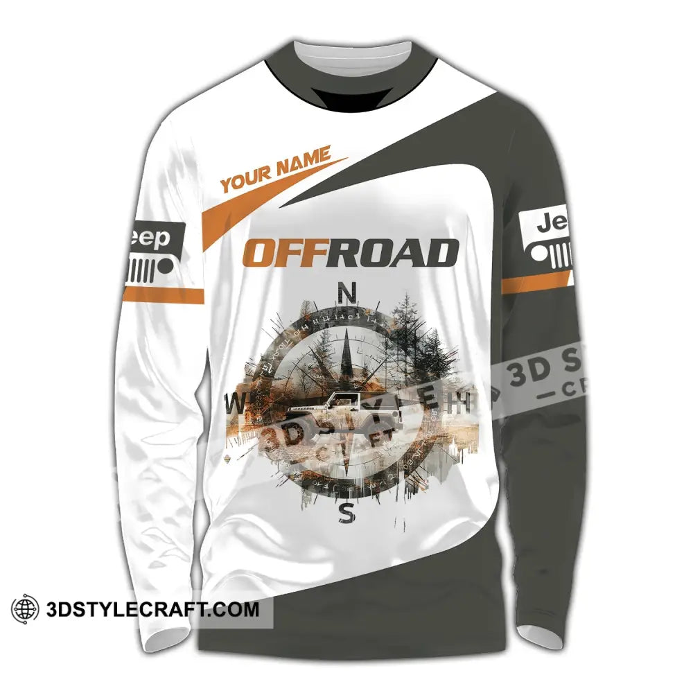 Unisex Shirt Custom Name Jeep Gladiator Polo Long Sleeve / S T-Shirt