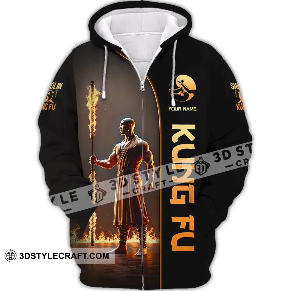 Unisex Shirt Custom Name Kung Fu Lover Gift Zipper Hoodie / S T-Shirt