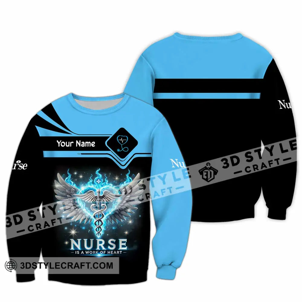 Unisex Shirt Custom Name Nurse T-Shirt Long Sleeve / S T-Shirt