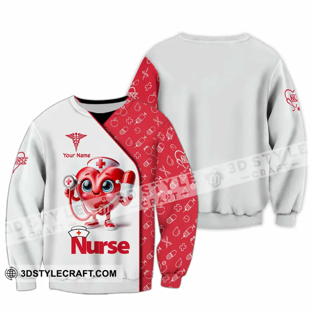 Unisex Shirt Custom Name Nurse T-Shirt Long Sleeve / S T-Shirt