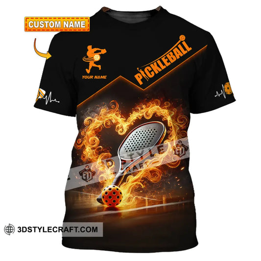 Unisex Shirt Custom Name Pickleball Lover Polo Long Sleeve Gift T-Shirt