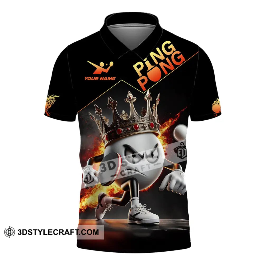 Unisex Shirt Custom Name Ping Pong Gift For Lover Polo / S T-Shirt