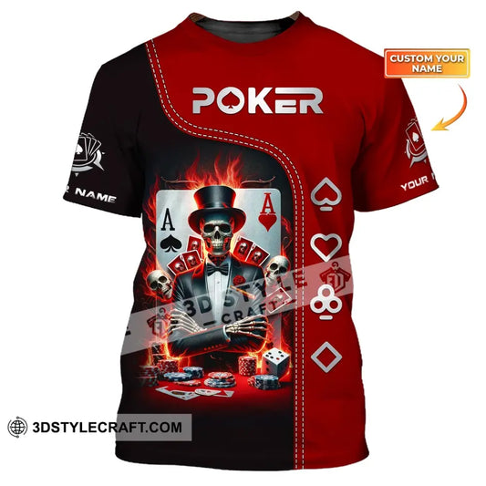 Unisex Shirt Custom Name Poker T-Shirt Polo Hoodie Gift