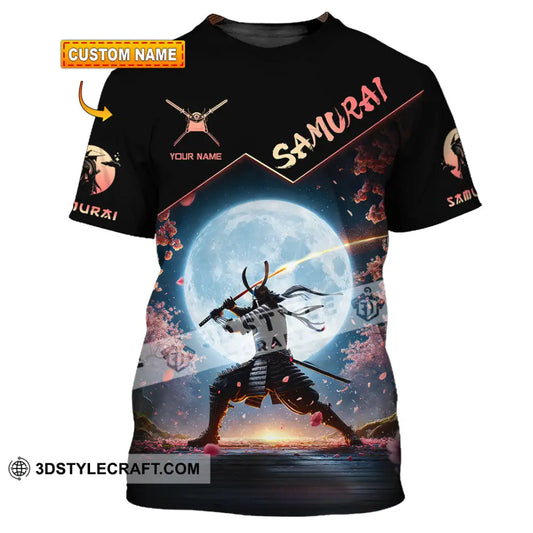 Unisex Shirt Custom Name Samurai Japanese T-Shirt Lover Gift T-Shirt