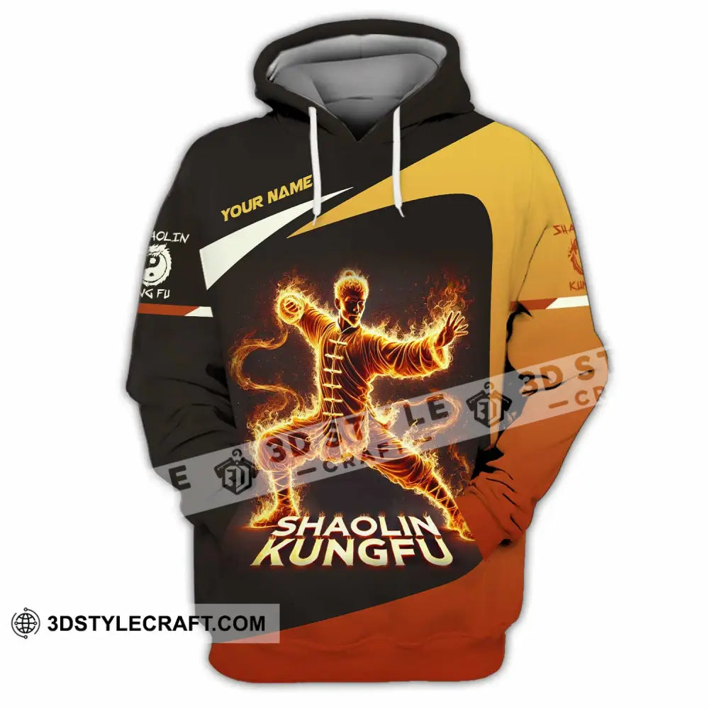 Unisex Shirt Custom Name Shaolin Kungfu Polo Long Sleeve Hoodie / S T-Shirt