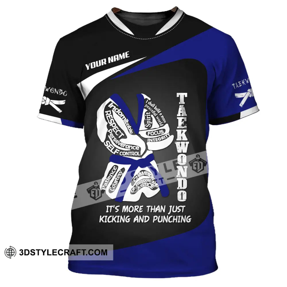 Unisex Shirt Custom Name Taekwondo Lover Gift T-Shirt / S T-Shirt