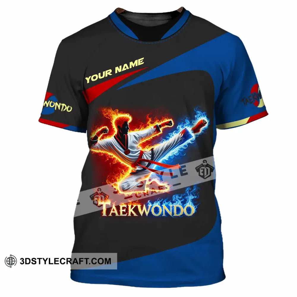Unisex Shirt Custom Name Taekwondo Polo Long Sleeve T-Shirt / S T-Shirt