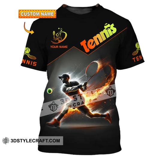 Unisex Shirt Custom Name Tennis Christmas Gift T-Shirt