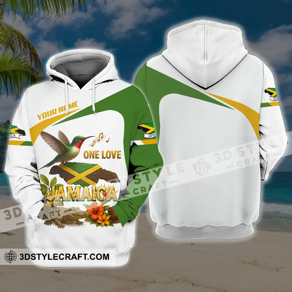 Unisex Shirt - Custom One Love Jamaica Shirt Hoodie / S T-shirt
