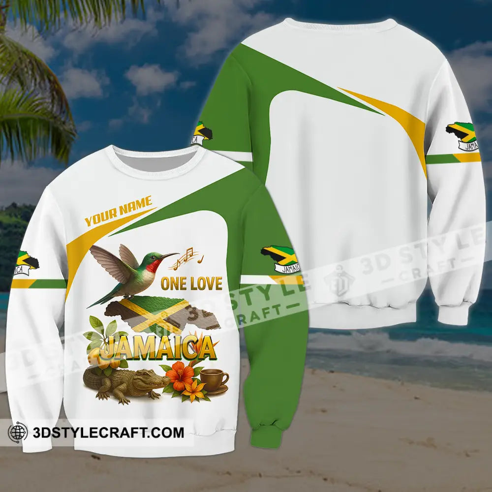 Unisex Shirt - Custom One Love Jamaica Shirt Long Sleeve / S T-shirt