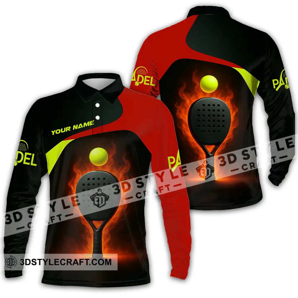 Unisex Shirt - Custom Padel Shirt Long Sleeve Polo / S T-shirt