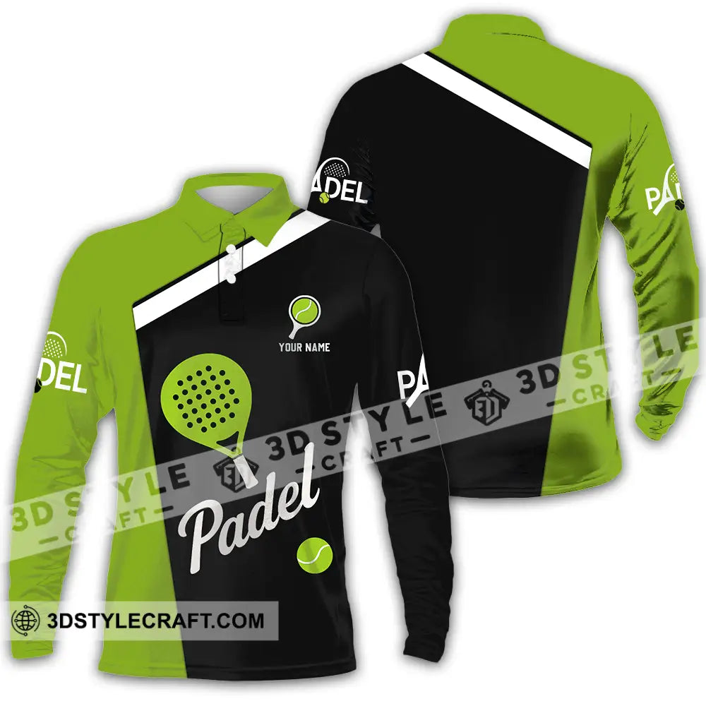 Unisex Shirt - Custom Padel Shirt Long Sleeve Polo / S T-shirt