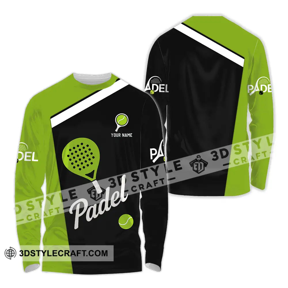 Unisex Shirt - Custom Padel Shirt Long Sleeve Shirt / S T-shirt