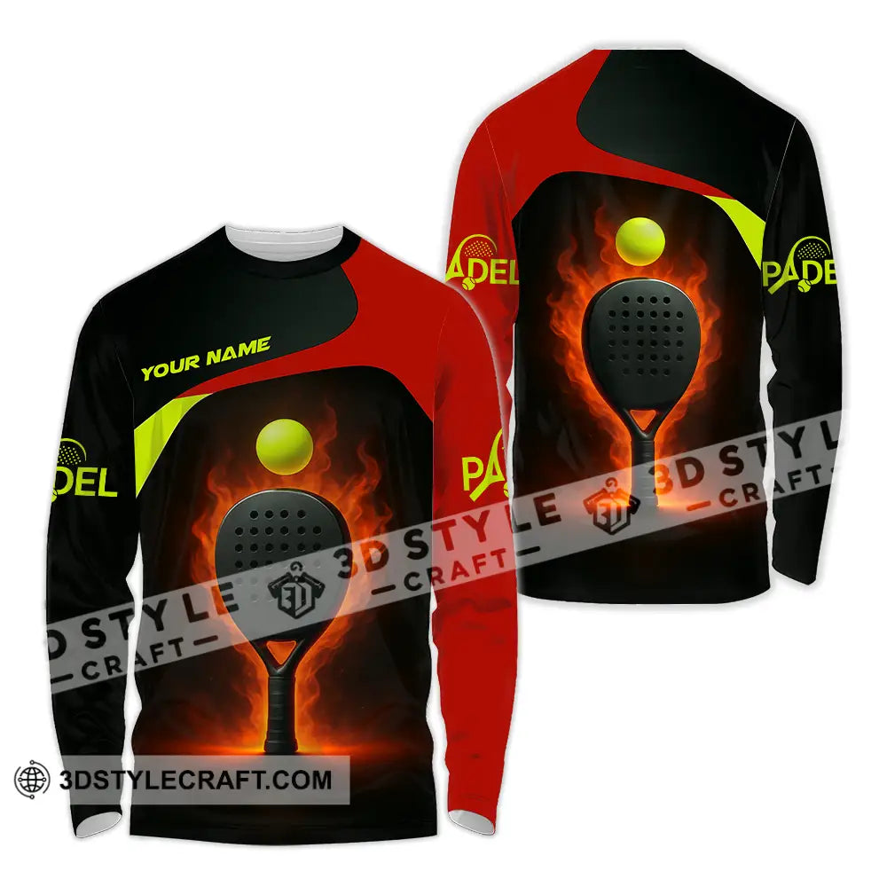 Unisex Shirt - Custom Padel Shirt Long Sleeve Shirt / S T-shirt