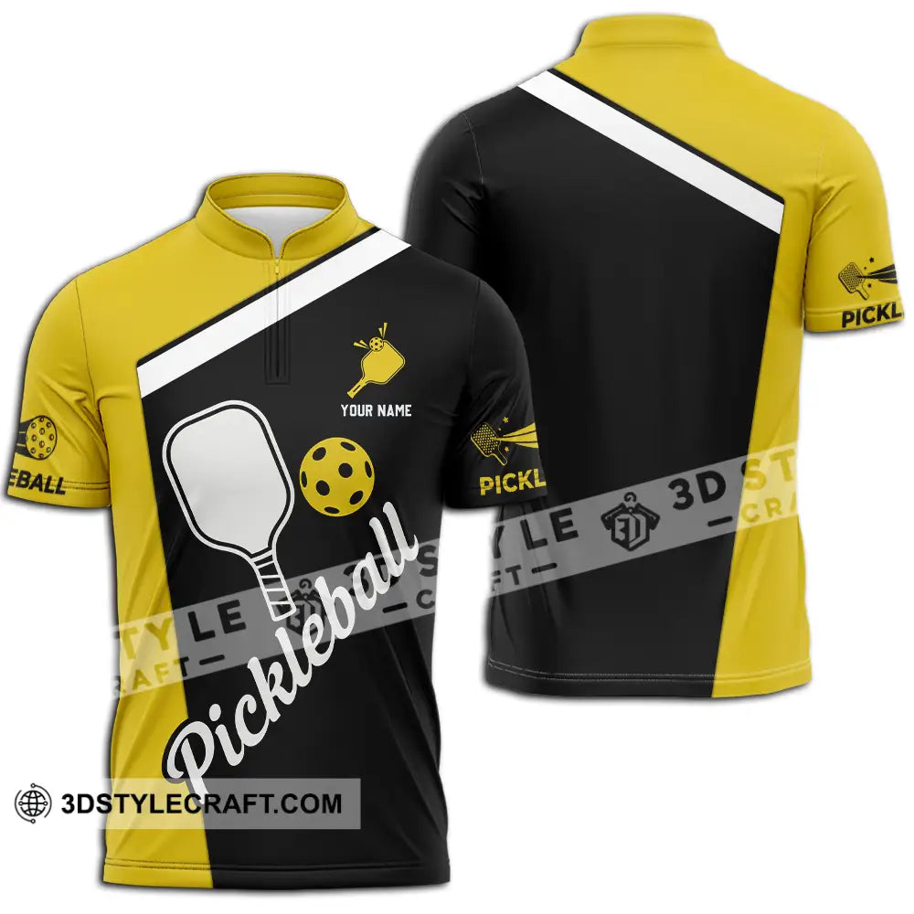 Unisex Shirt - Custom Pickleball Shirt Zipper Polo Shirt / S T-shirt