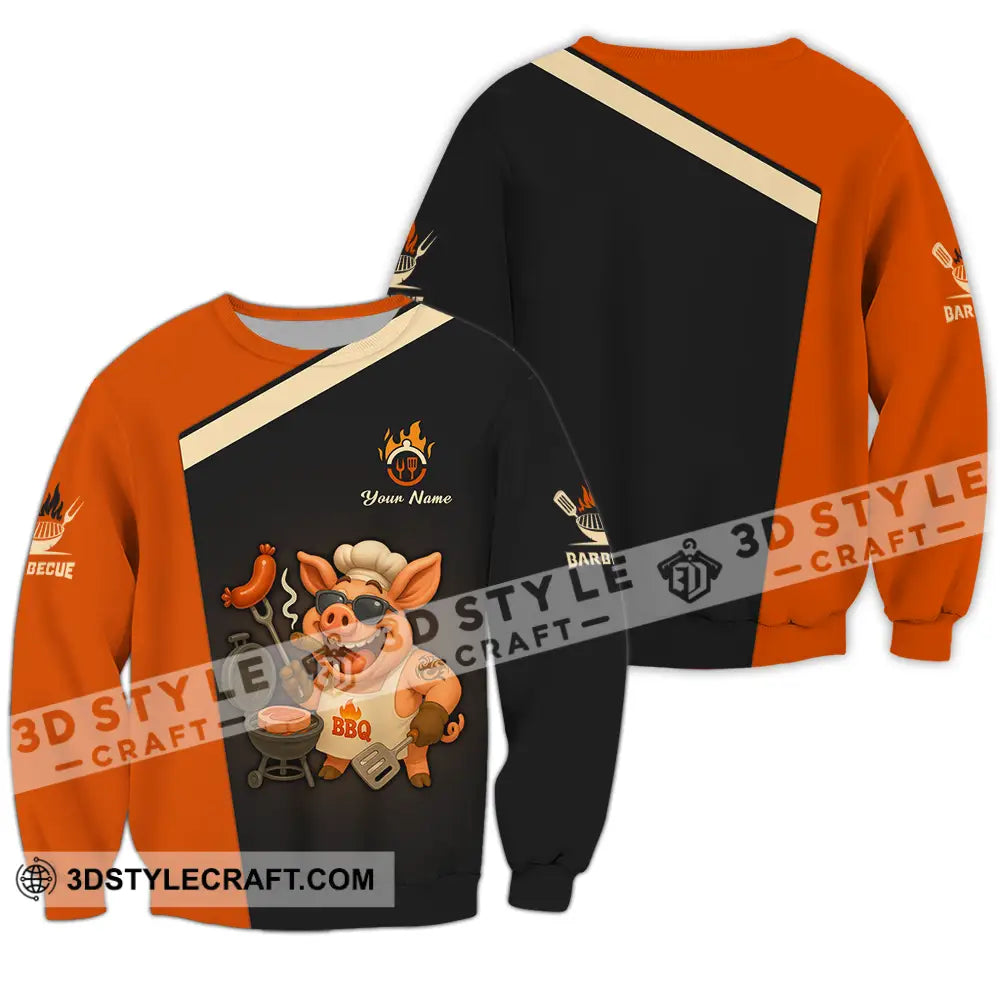 Unisex Shirt - Custom Pig Barbecue Shirt Long Sleeve / S T-shirt