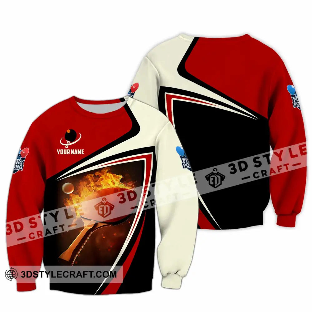 Unisex Shirt - Custom Ping Pong Lover Shirt Long Sleeve / S T-shirt