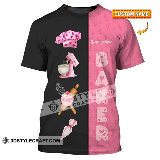 Unisex Shirt - Custom Pink Baker Shirt T-shirt