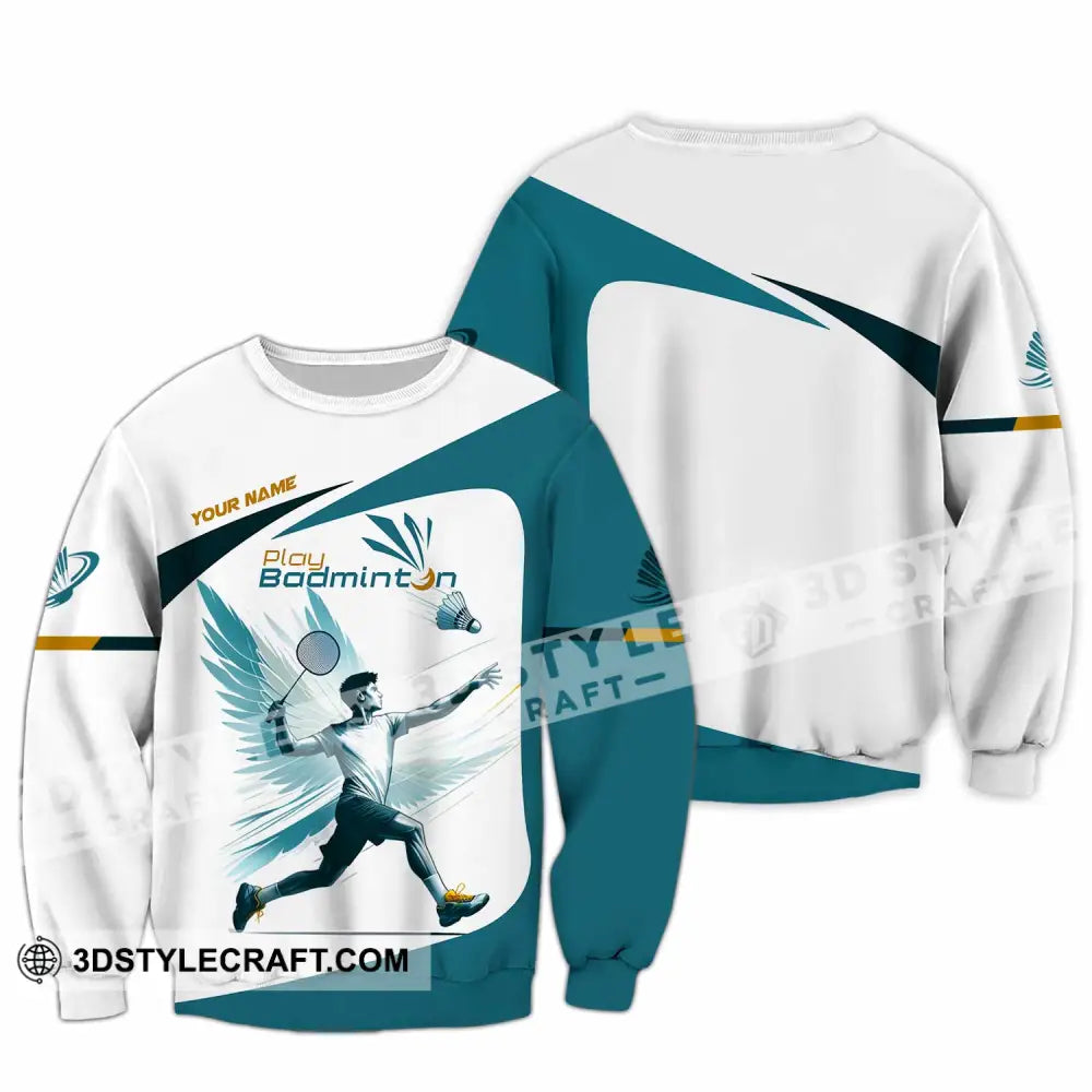Unisex Shirt - Custom Play Badminton Shirt Long Sleeve / S T-shirt
