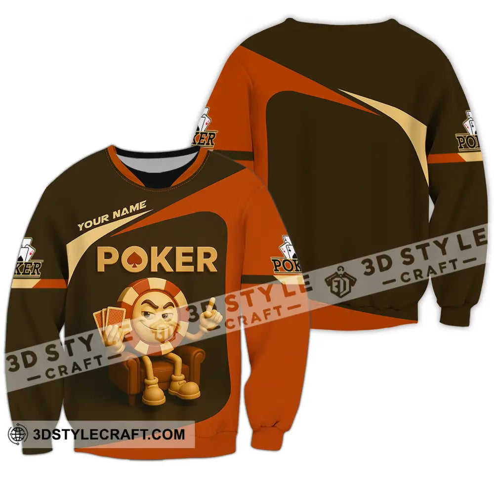 Unisex Shirt - Custom Poker Shirt Long Sleeve / S T-shirt