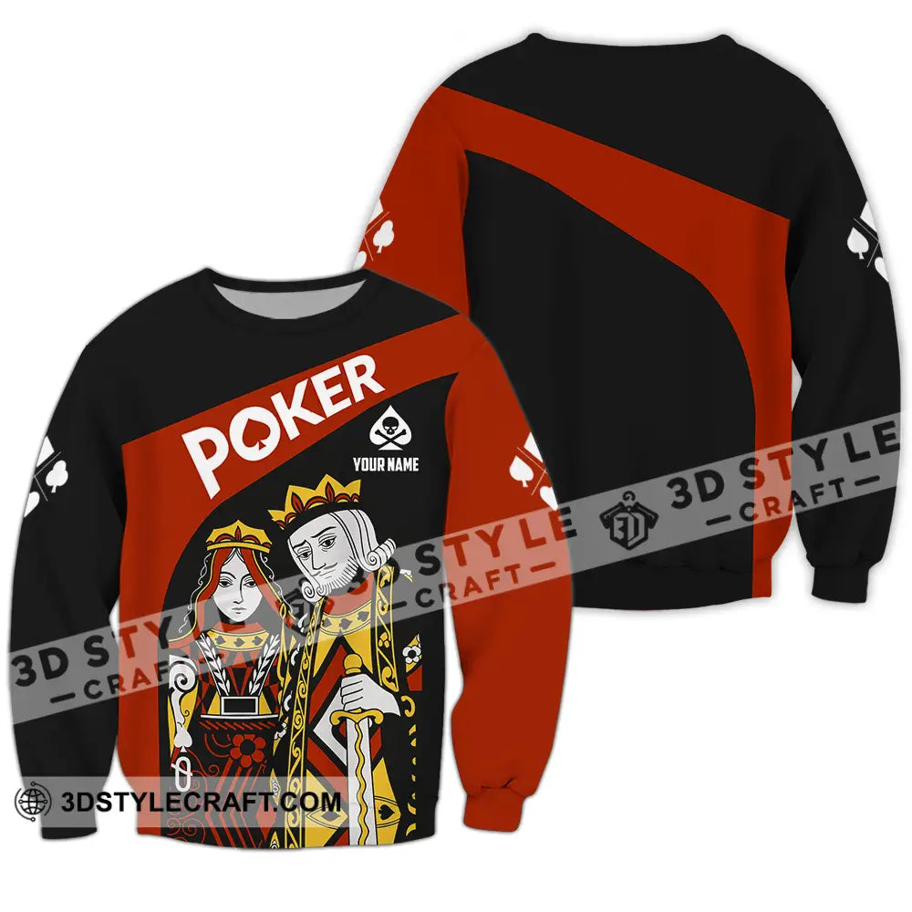 Unisex Shirt - Custom Poker Lover Shirt Long Sleeve / S T-shirt