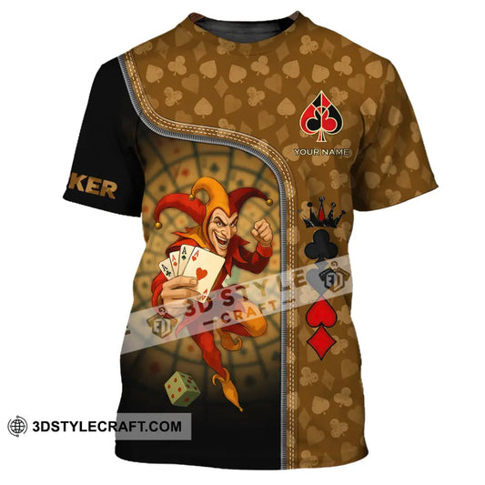 Unisex Shirt - Custom Poker Lover Shirt Poker Player T-Shirt / S T-shirt