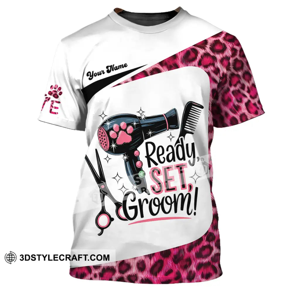 Unisex Shirt - Custom Ready Set Groomer Shirt T-Shirt / S T-shirt