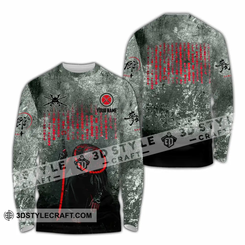 Unisex Shirt - Custom Samurai Shirt Long Sleeve Shirt / S T-shirt