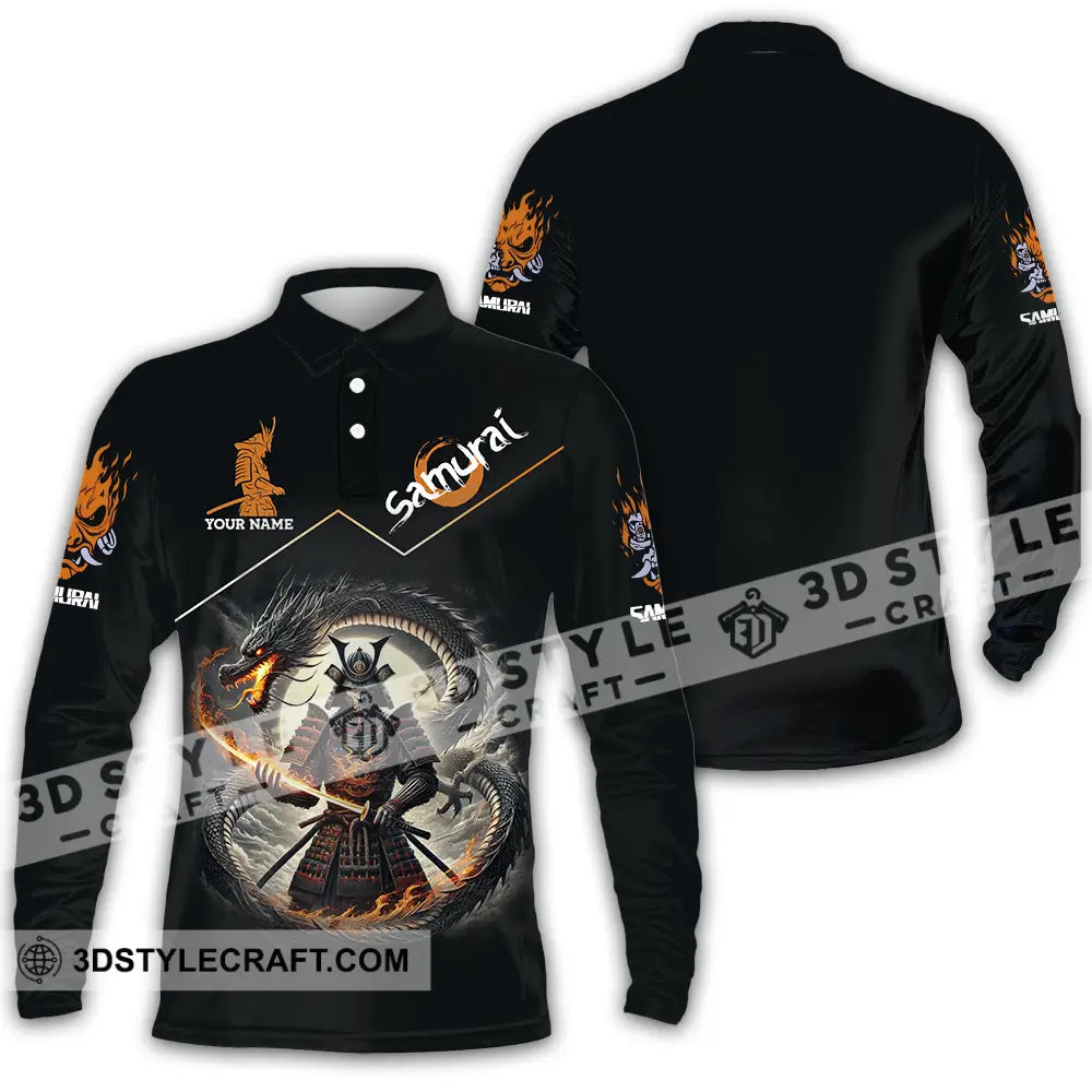 Unisex Shirt - Custom Samurai Sport Shirt Long Sleeve Polo / S T-shirt