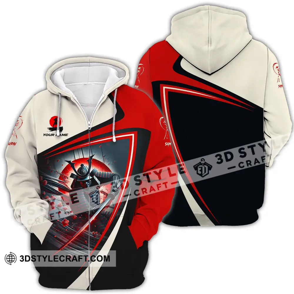 Unisex Shirt - Custom Samurai Shirt Zipper Hoodie / S T-shirt