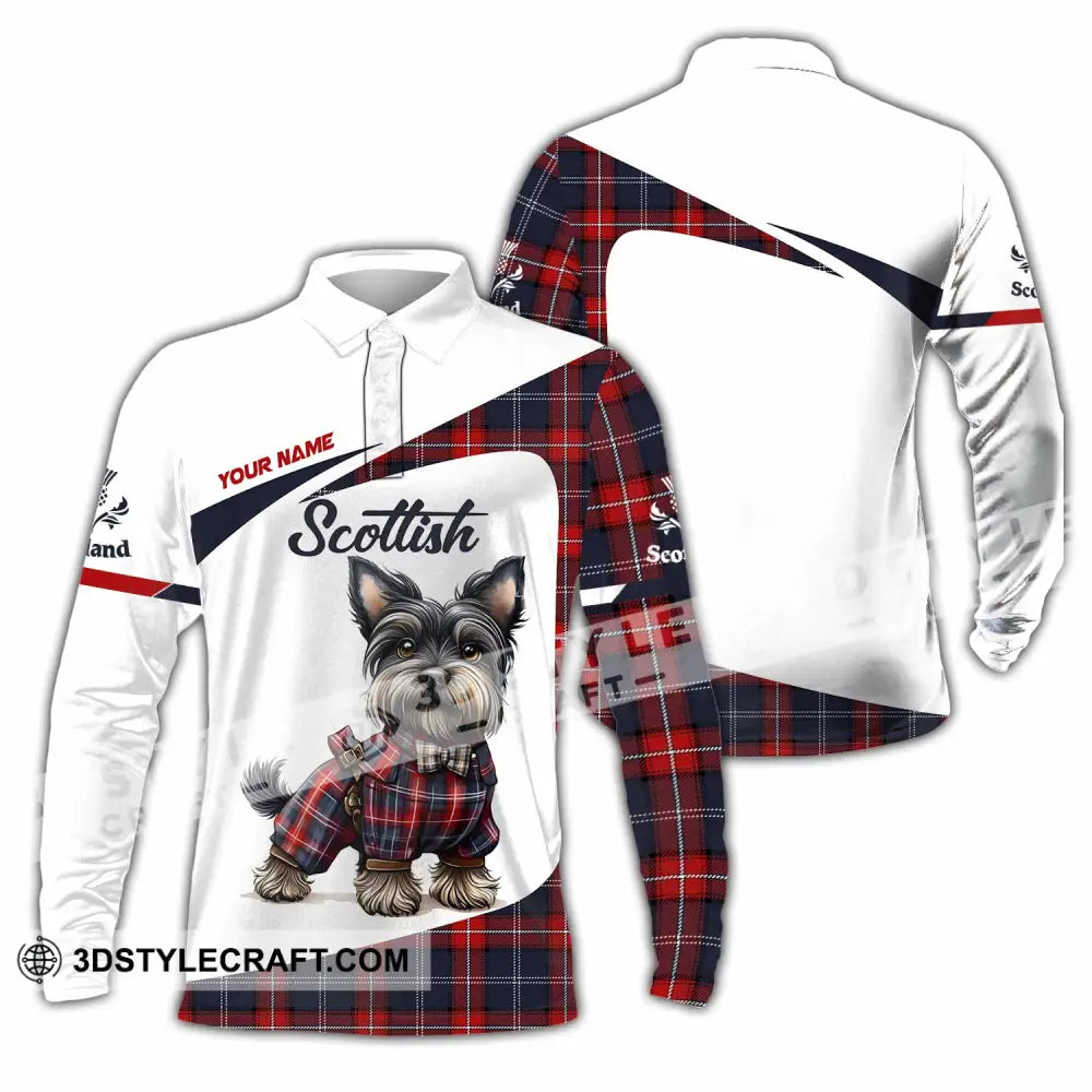 Unisex Shirt - Custom Scotland Pet Lover Shirt Long Sleeve Polo / S T-shirt