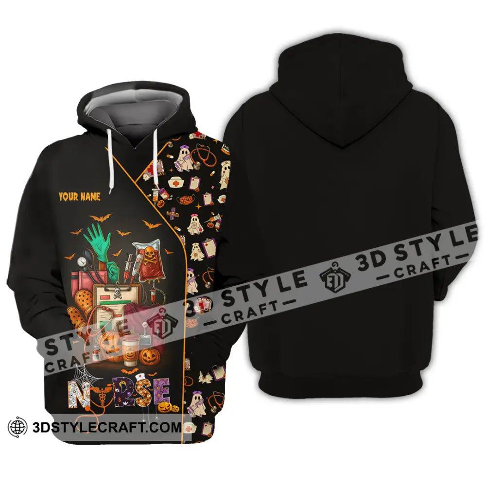 Unisex Shirt - Custom Scrubstar Fright Friends Nurse Halloween Shirt Hoodie / S T-shirt