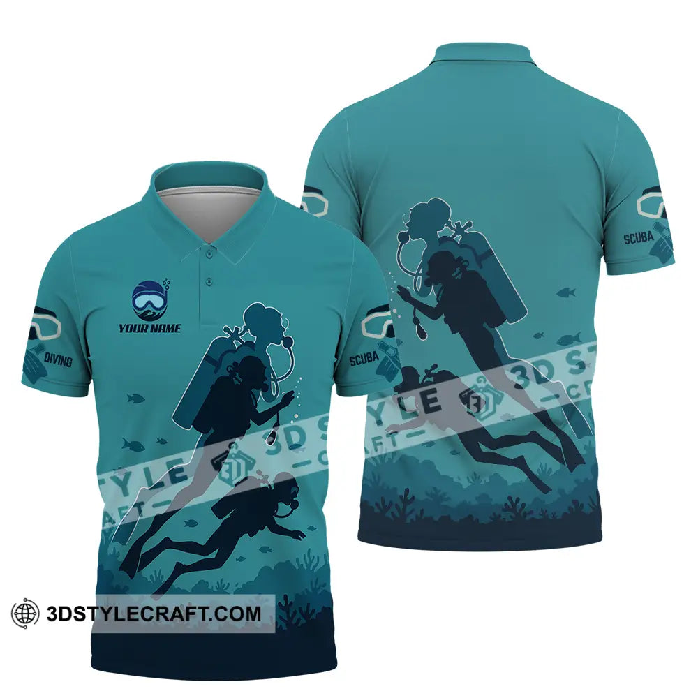 Unisex Shirt - Custom Scuba Diving Shirt Polo Shirt / S T-shirt