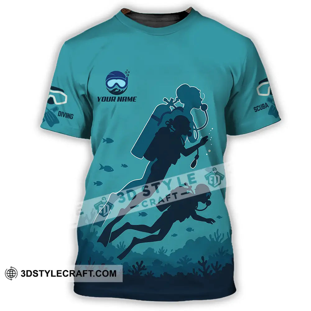 Unisex Shirt - Custom Scuba Diving Shirt T-Shirt / S T-shirt