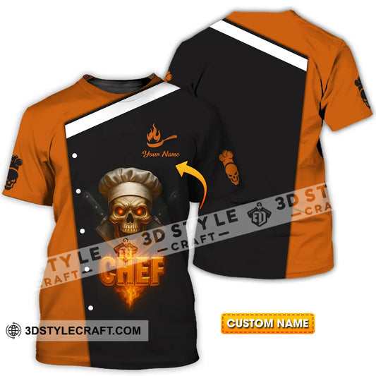 Unisex Shirt - Custom Skull Master Chef Shirt T-shirt