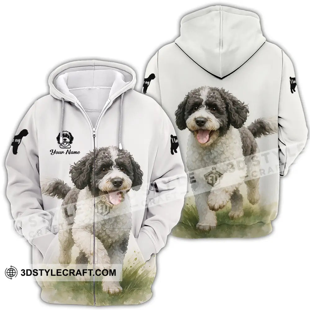 Unisex Shirt - Custom Spanish Water Dog Shirt Zipper Hoodie / S T-shirt