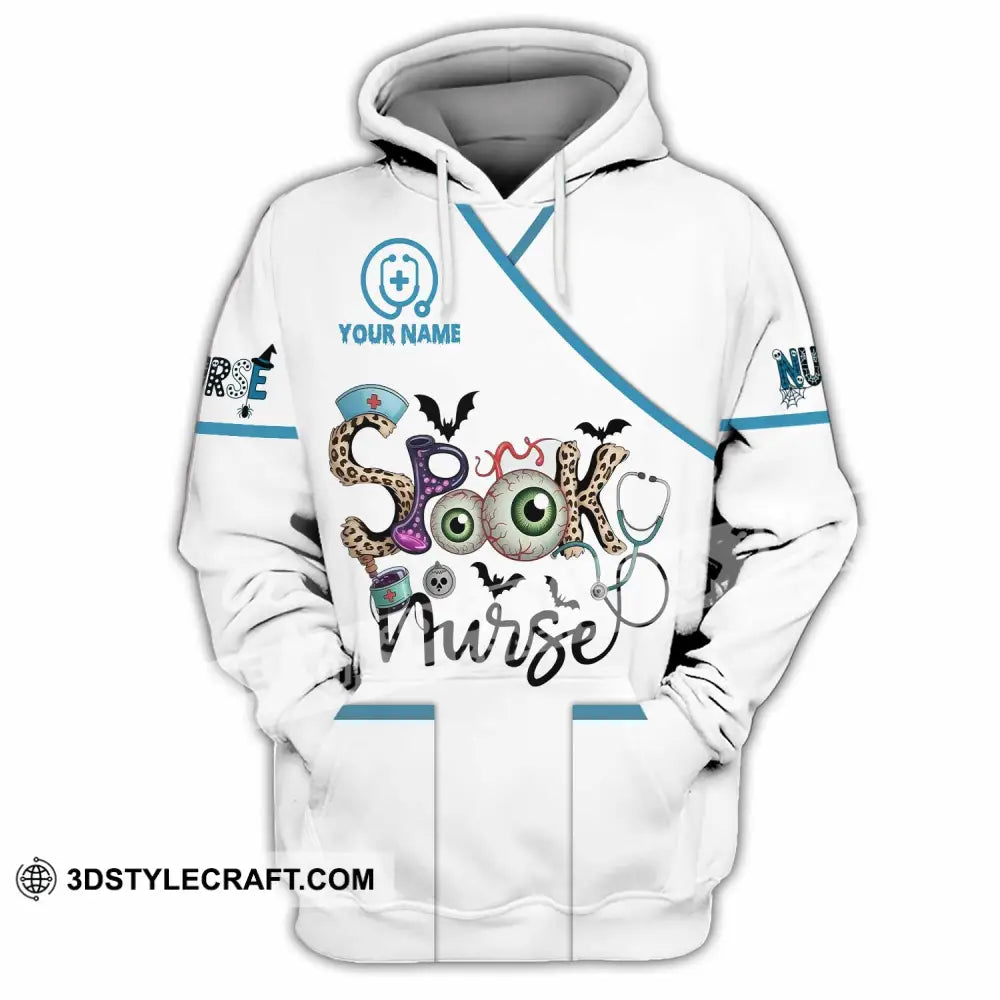 Unisex Shirt - Custom Spooky Nurse Halloween Shirt Hoodie / S T-shirt