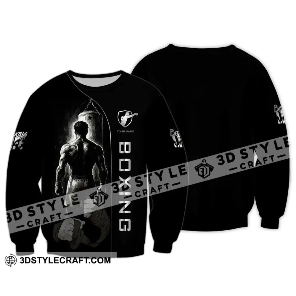 Unisex Shirt - Custom Strong Men Boxing Lover Sport Shirt Long Sleeve / S T-shirt