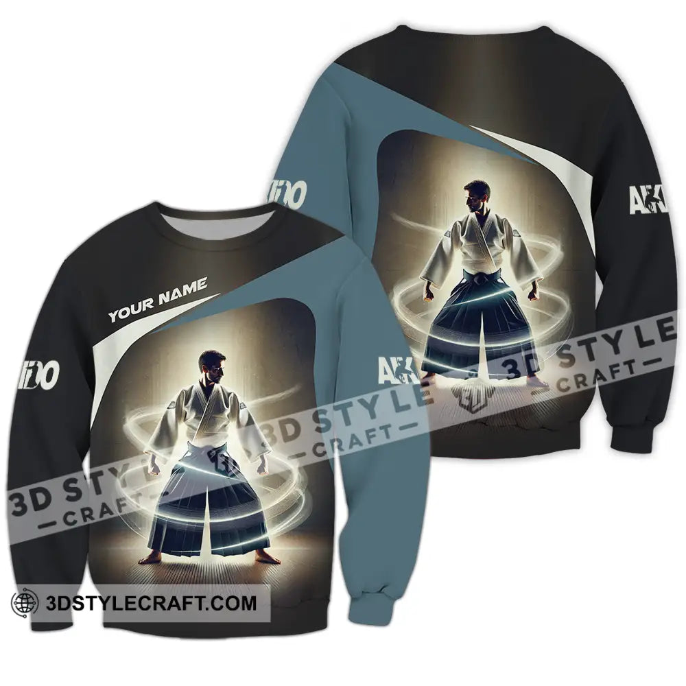 Unisex Shirt - Custom Text Aikido Long Sleeve / S T-Shirt