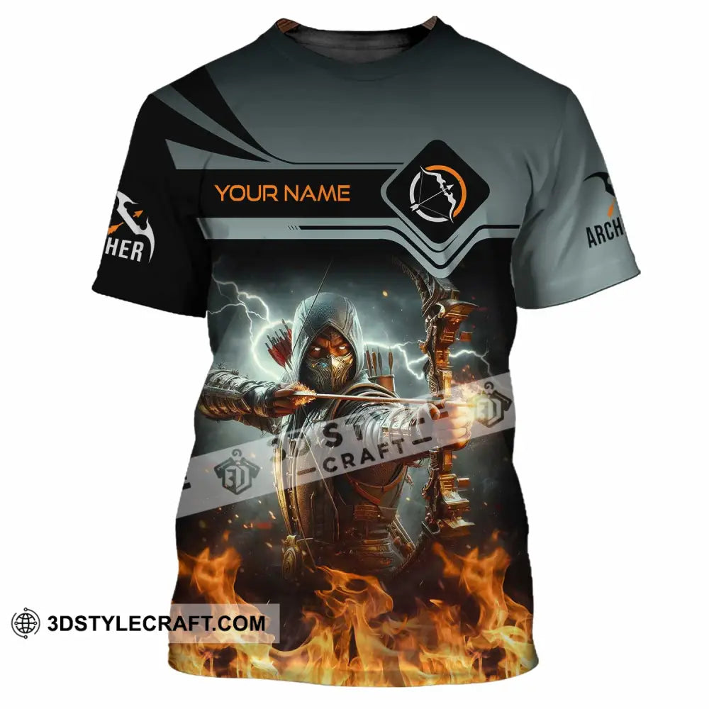 Unisex Shirt - Custom Text Shirt Archery Shirt T-Shirt / S T-shirt