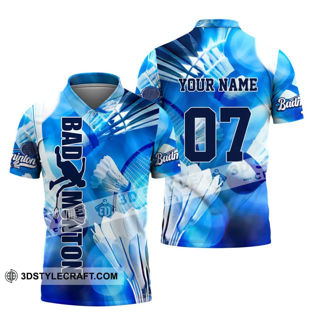 Unisex Shirt - Custom Text Shirt Badminton Shirt Polo Shirt / S T-shirt