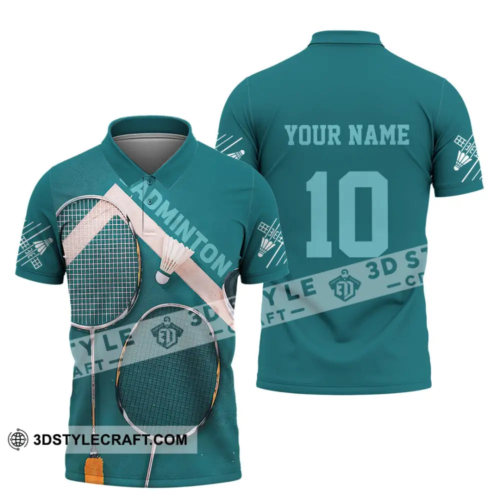 Unisex Shirt - Custom Text Shirt Badminton Shirt Polo Shirt / S T-shirt