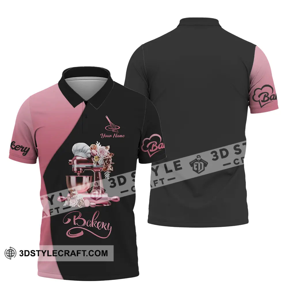 Unisex Shirt - Custom Text Shirt Bakery Polo Shirt / S T-shirt