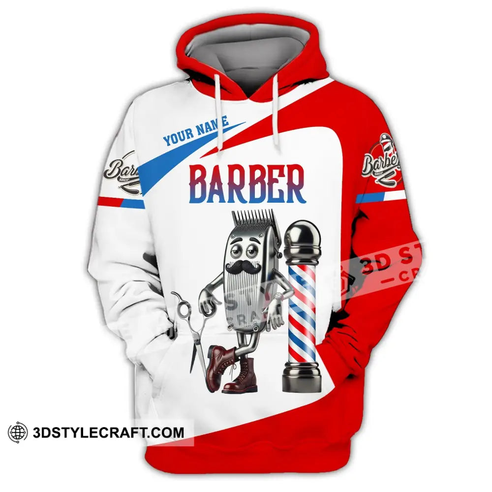 Unisex Shirt - Custom Text Barber Hoodie / S T-Shirt