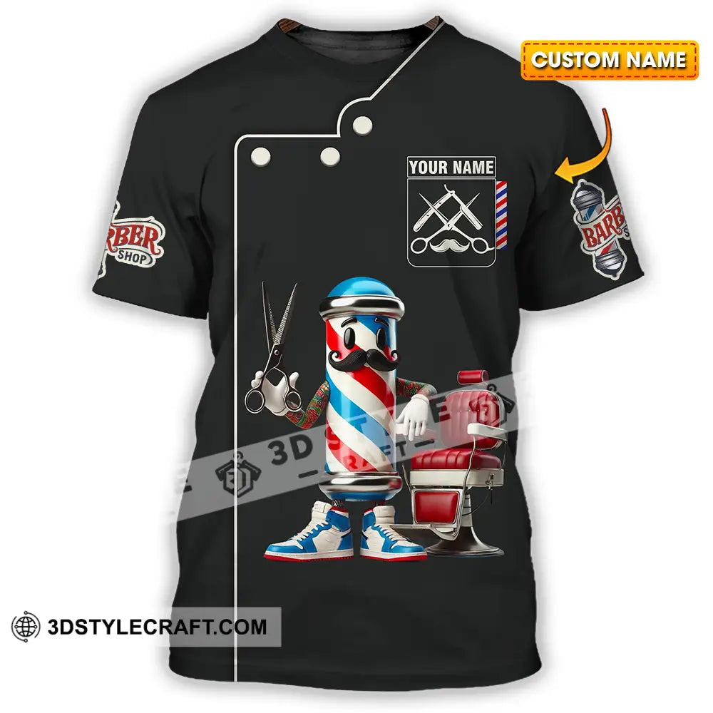 Unisex Shirt - Custom Text Barber Shop T-Shirt