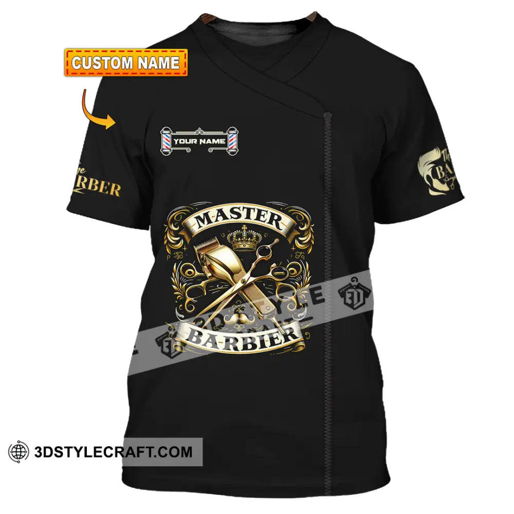 Unisex Shirt - Custom Text Shirt Barber Shirt T-shirt