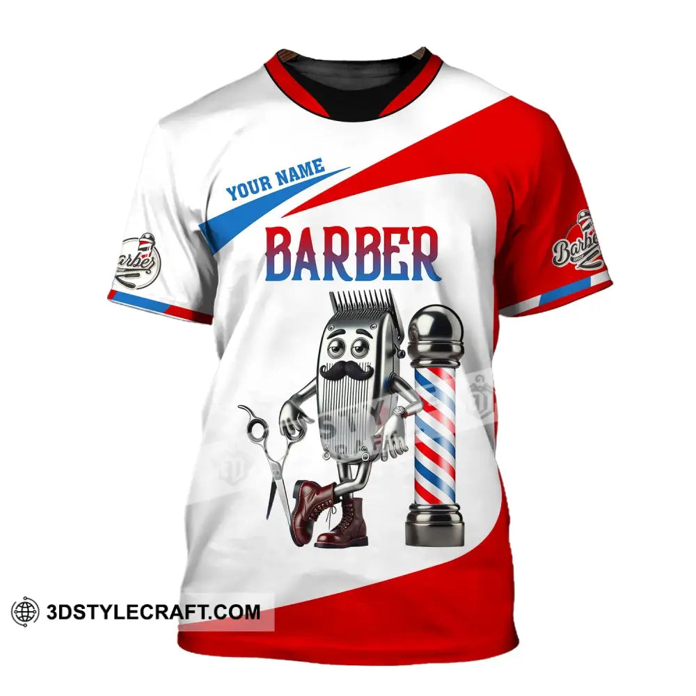 Unisex Shirt - Custom Text Barber T-Shirt / S T-Shirt